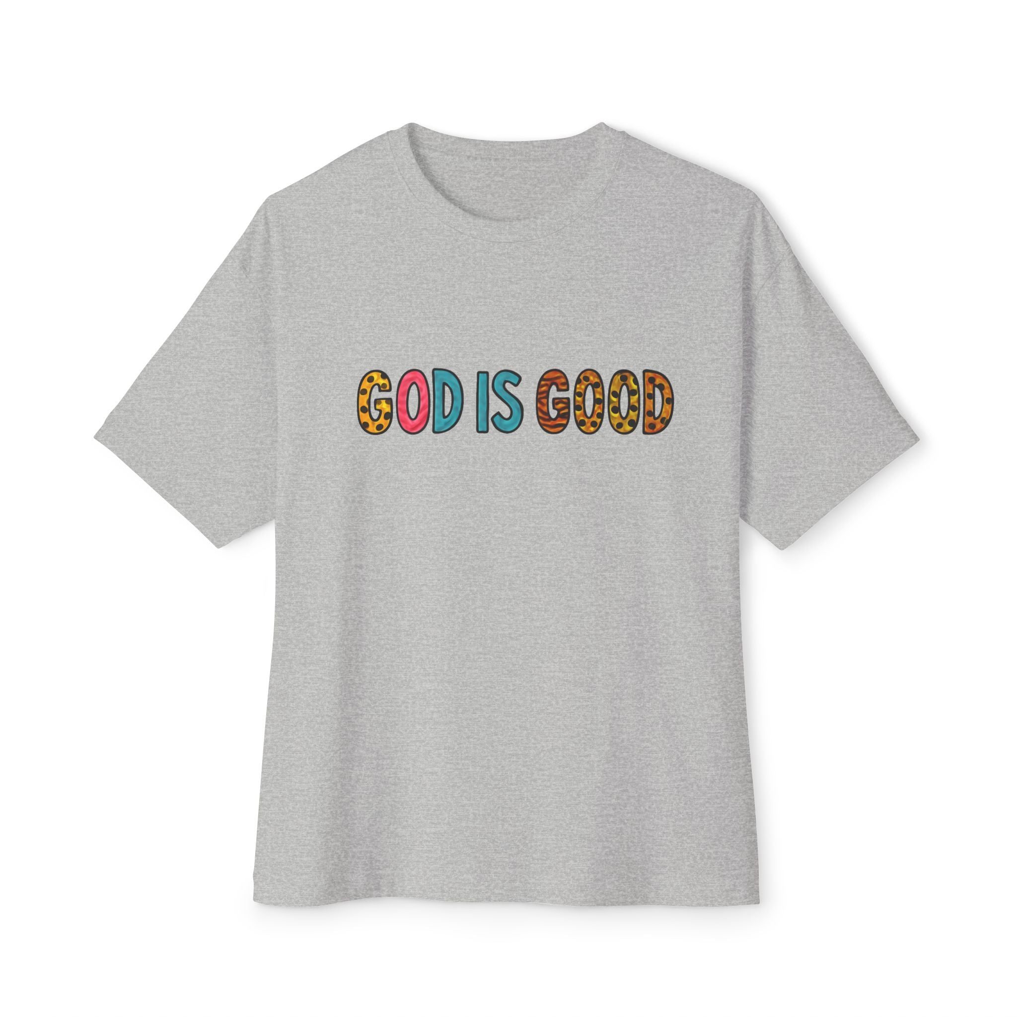 Unisex Oversized  Tee - "God is Good" Inspirational Tee for Everyday comfort.