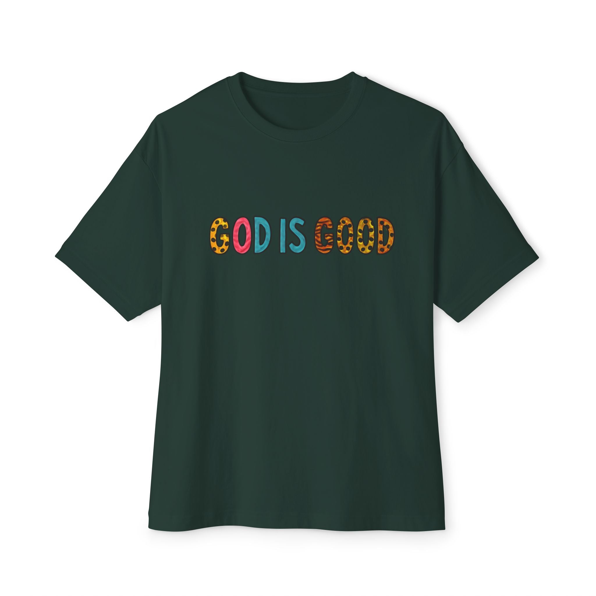 Unisex Oversized  Tee - "God is Good" Inspirational Tee for Everyday comfort.