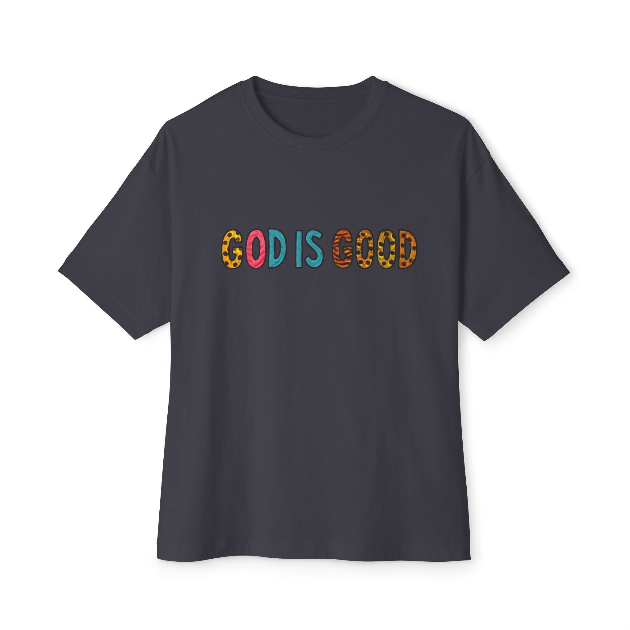 Unisex Oversized  Tee - "God is Good" Inspirational Tee for Everyday comfort.