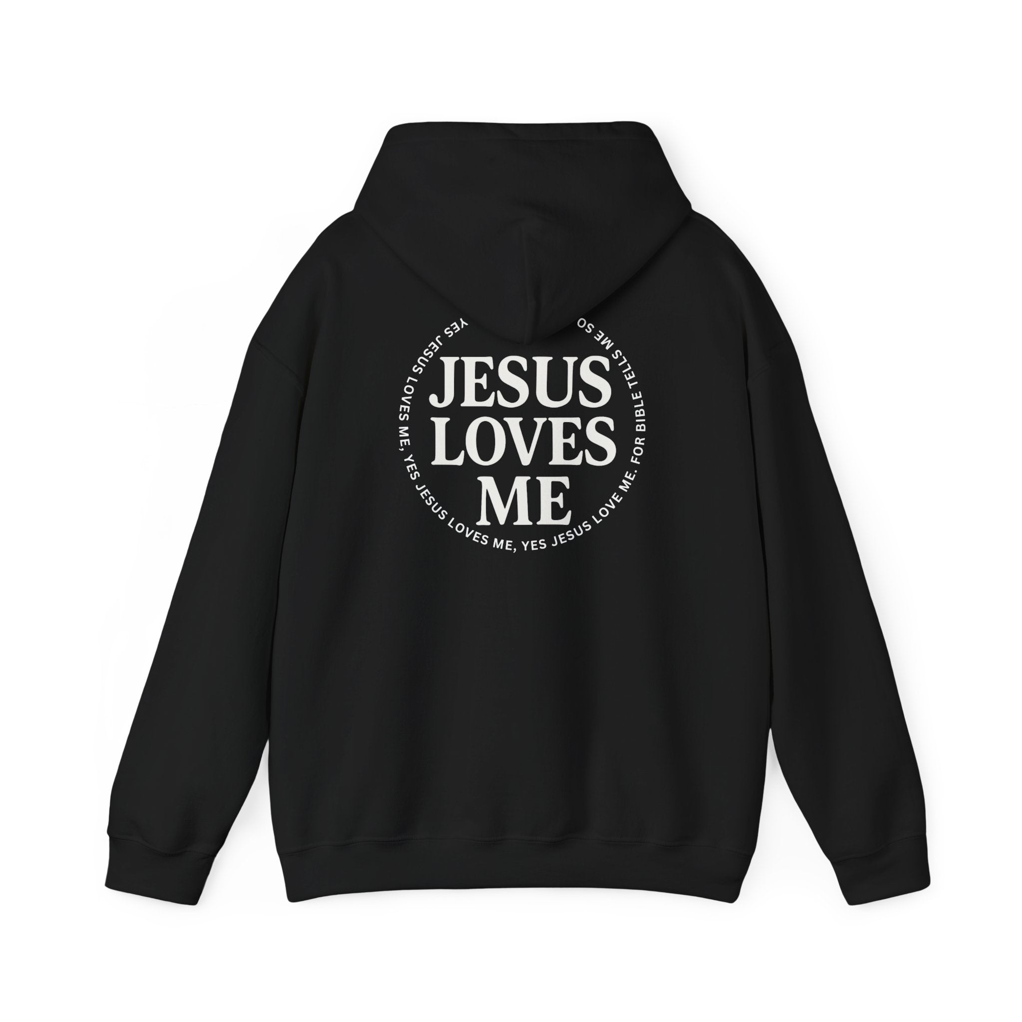 Jesus Loves Me Hooded Sweatshirt, Cozy Sweatshirt, Faith-Based Hoodie