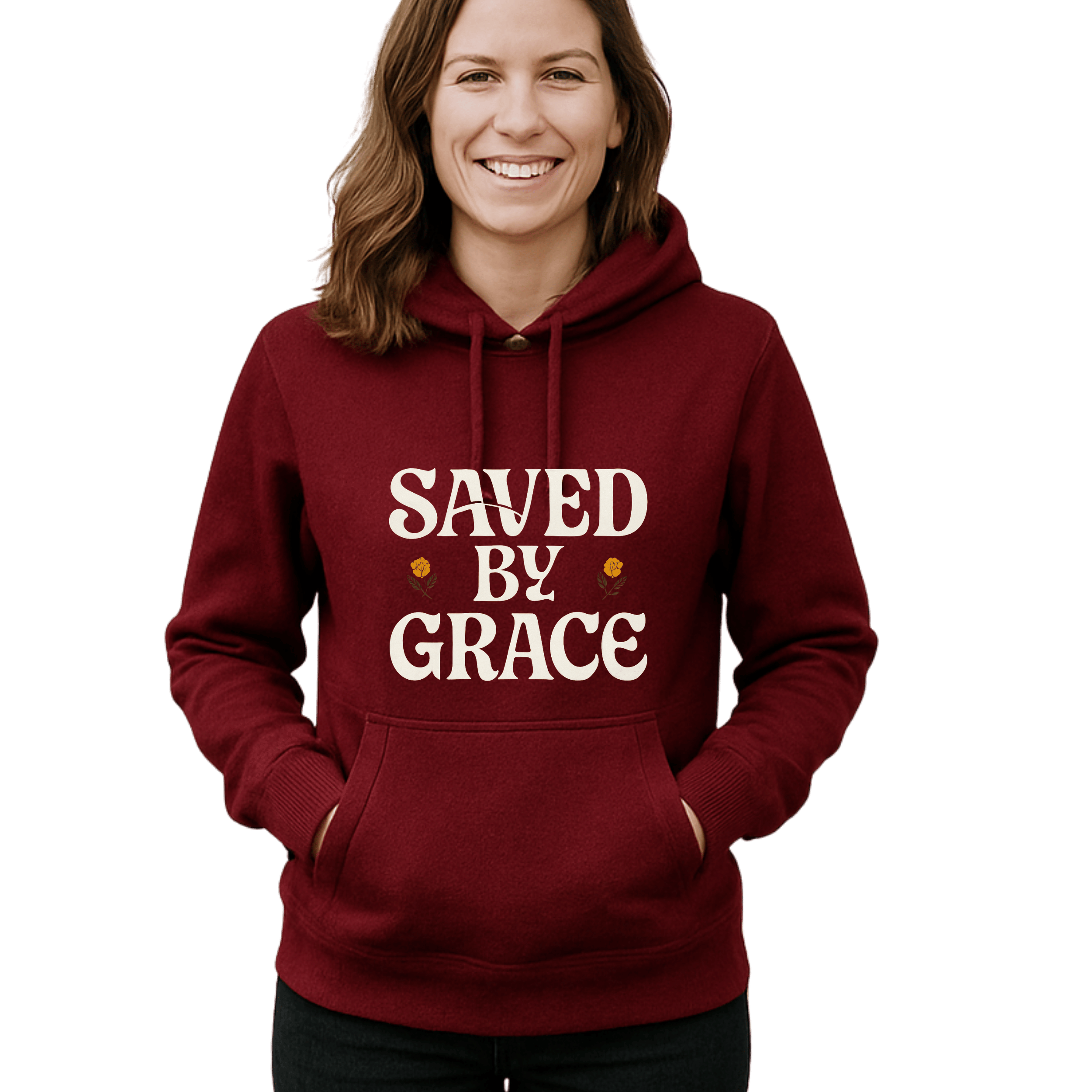 Saved By Grace-Christian Unisex Hoodie ,Sweatshirt, Inspirational Clothing,