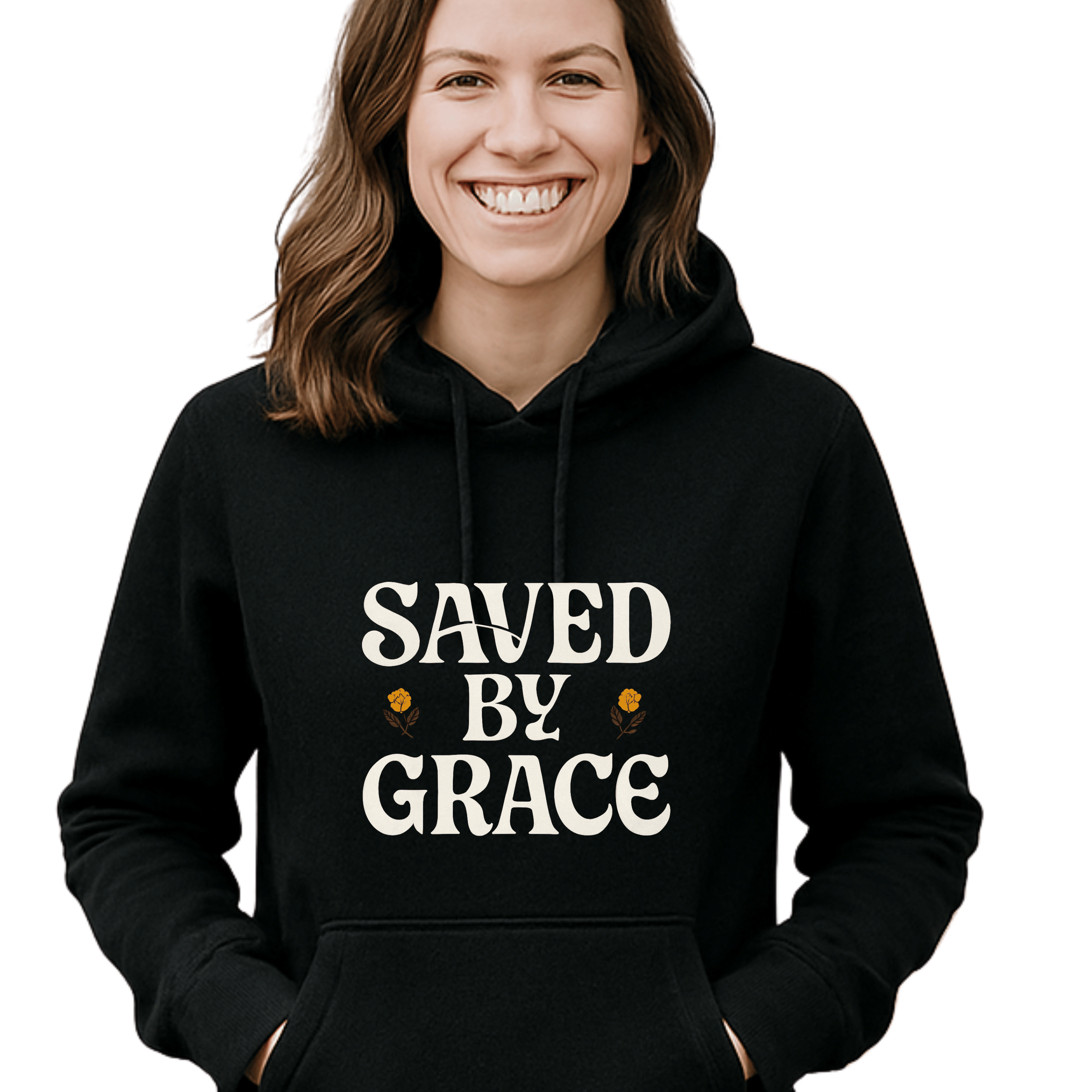 Saved By Grace-Christian Unisex Hoodie ,Sweatshirt, Inspirational Clothing,