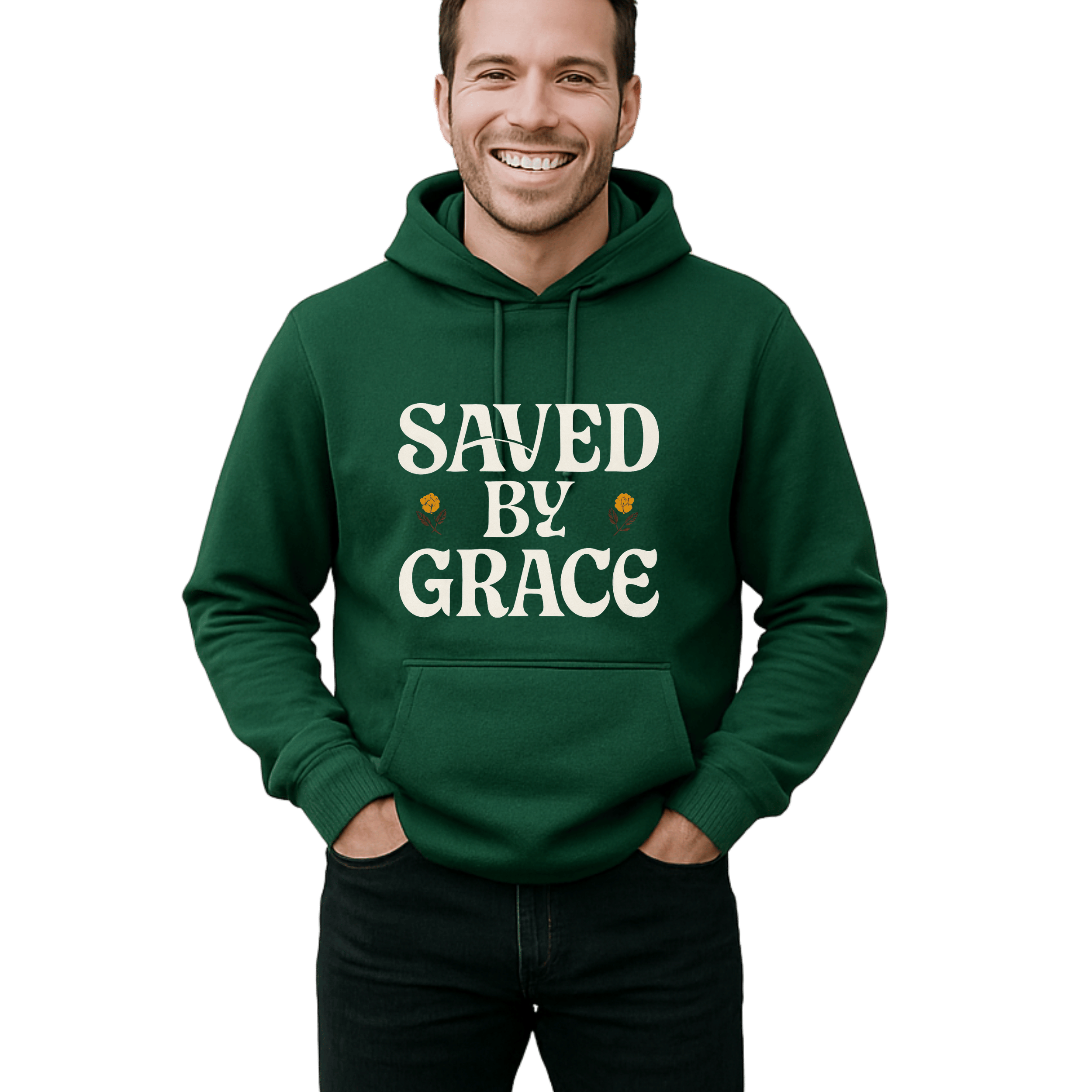 Saved By Grace-Christian Unisex Hoodie ,Sweatshirt, Inspirational Clothing,