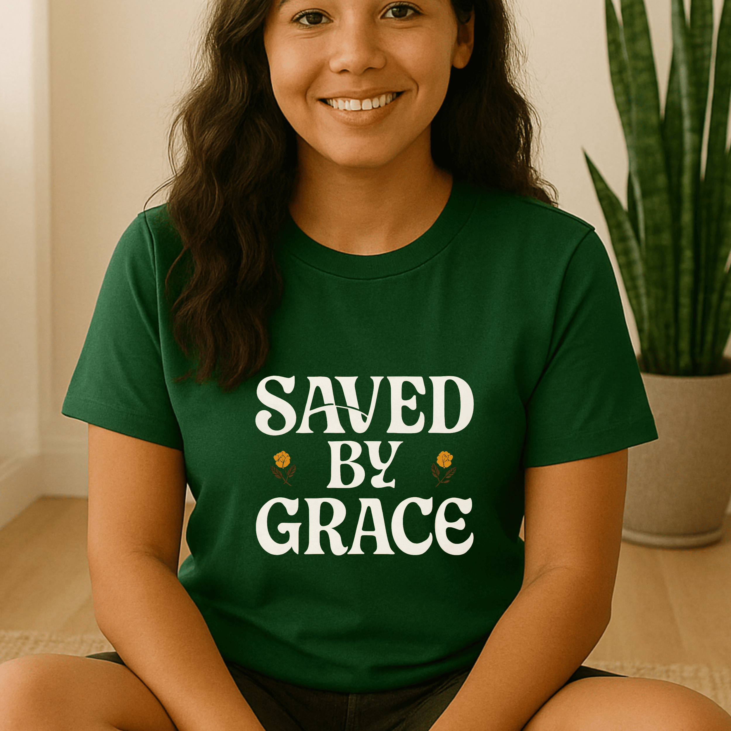 Saved By Grace Unisex Christian Faith Inspired  T- Shirt