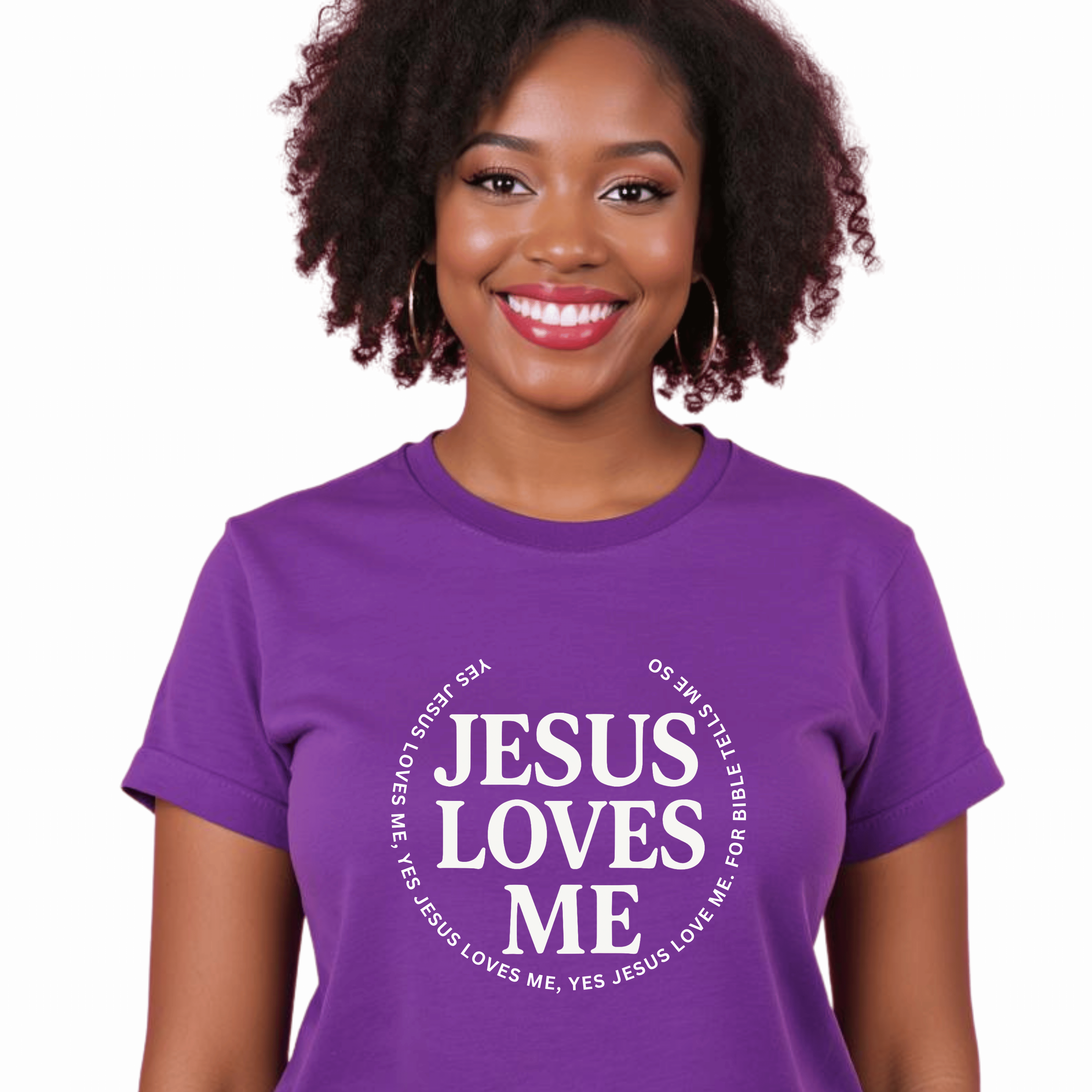 Jesus Loves Me T-Shirt – Christian Faith Tee, Inspirational Bible Verse Shirt