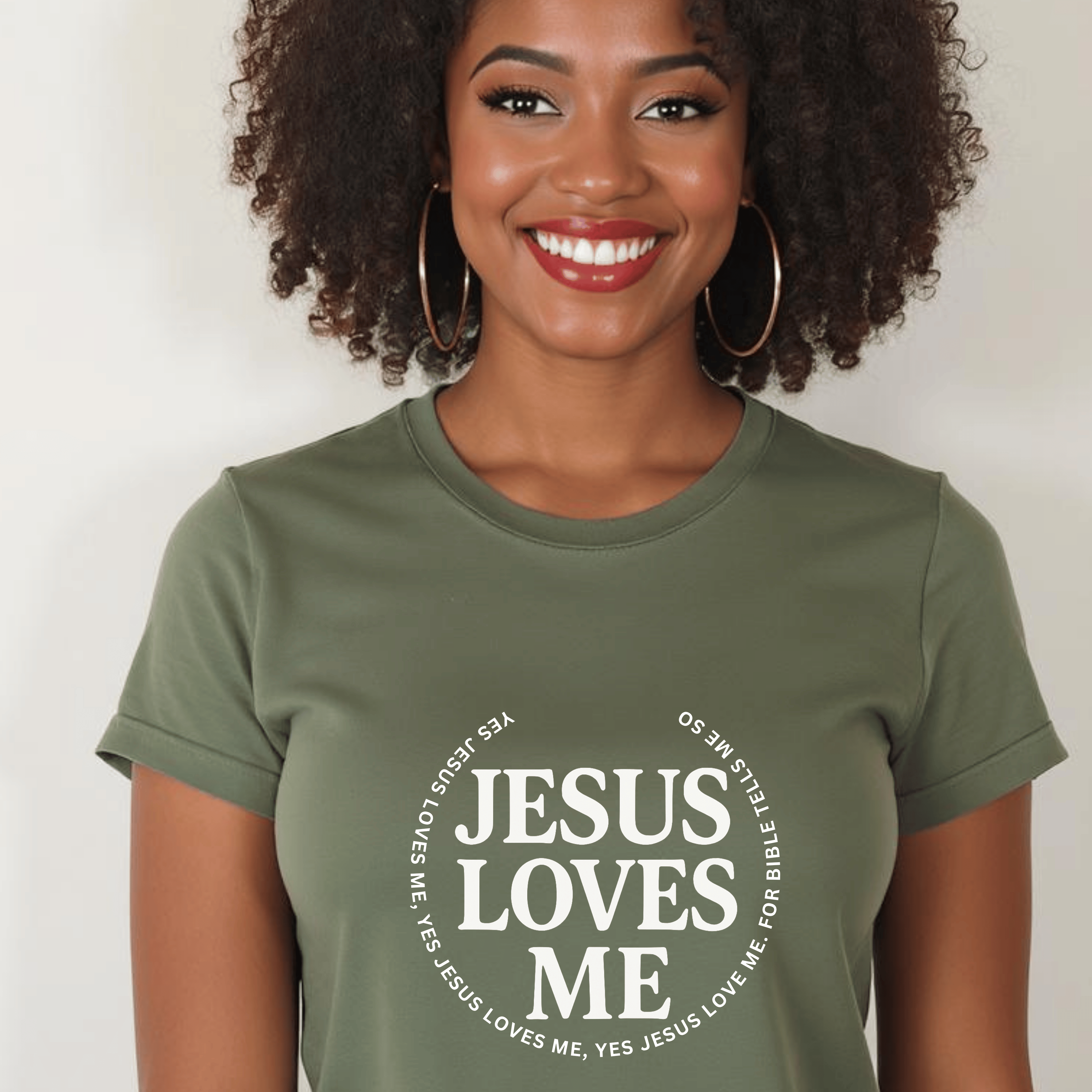 Jesus Loves Me T-Shirt – Christian Faith Tee, Inspirational Bible Verse Shirt