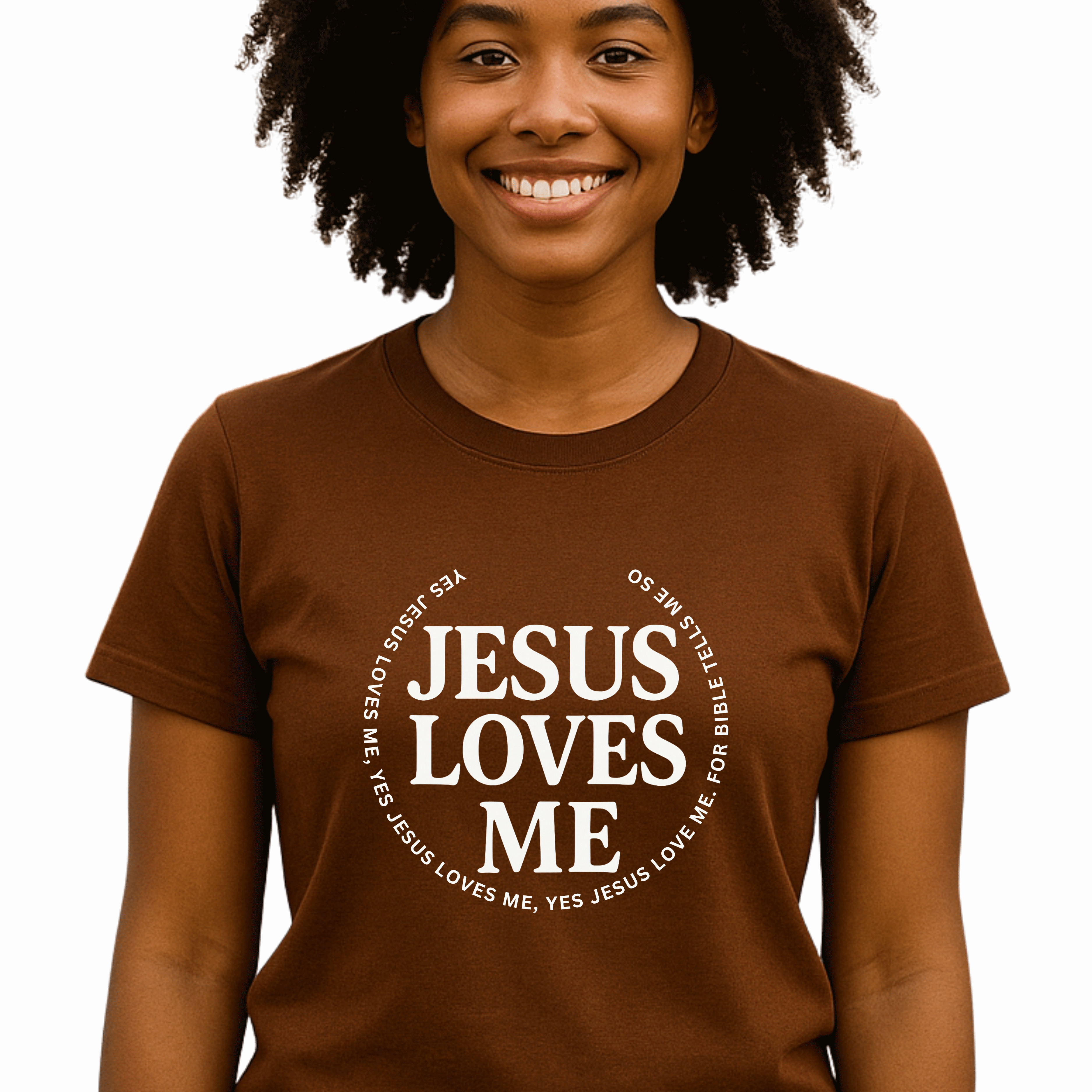 Jesus Loves Me T-Shirt – Christian Faith Tee, Inspirational Bible Verse Shirt