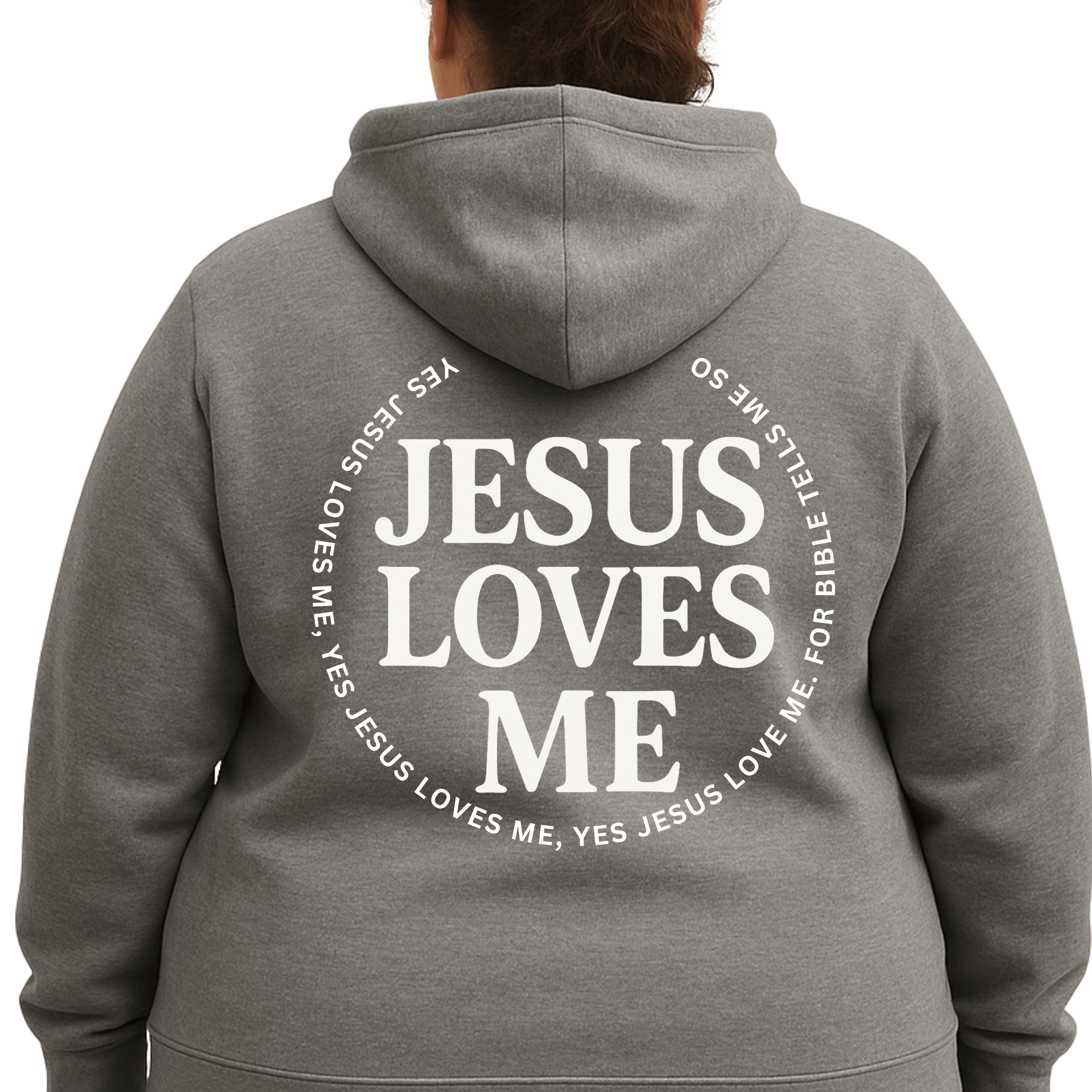 Jesus Loves Me Hooded Sweatshirt, Cozy Sweatshirt, Faith-Based Hoodie