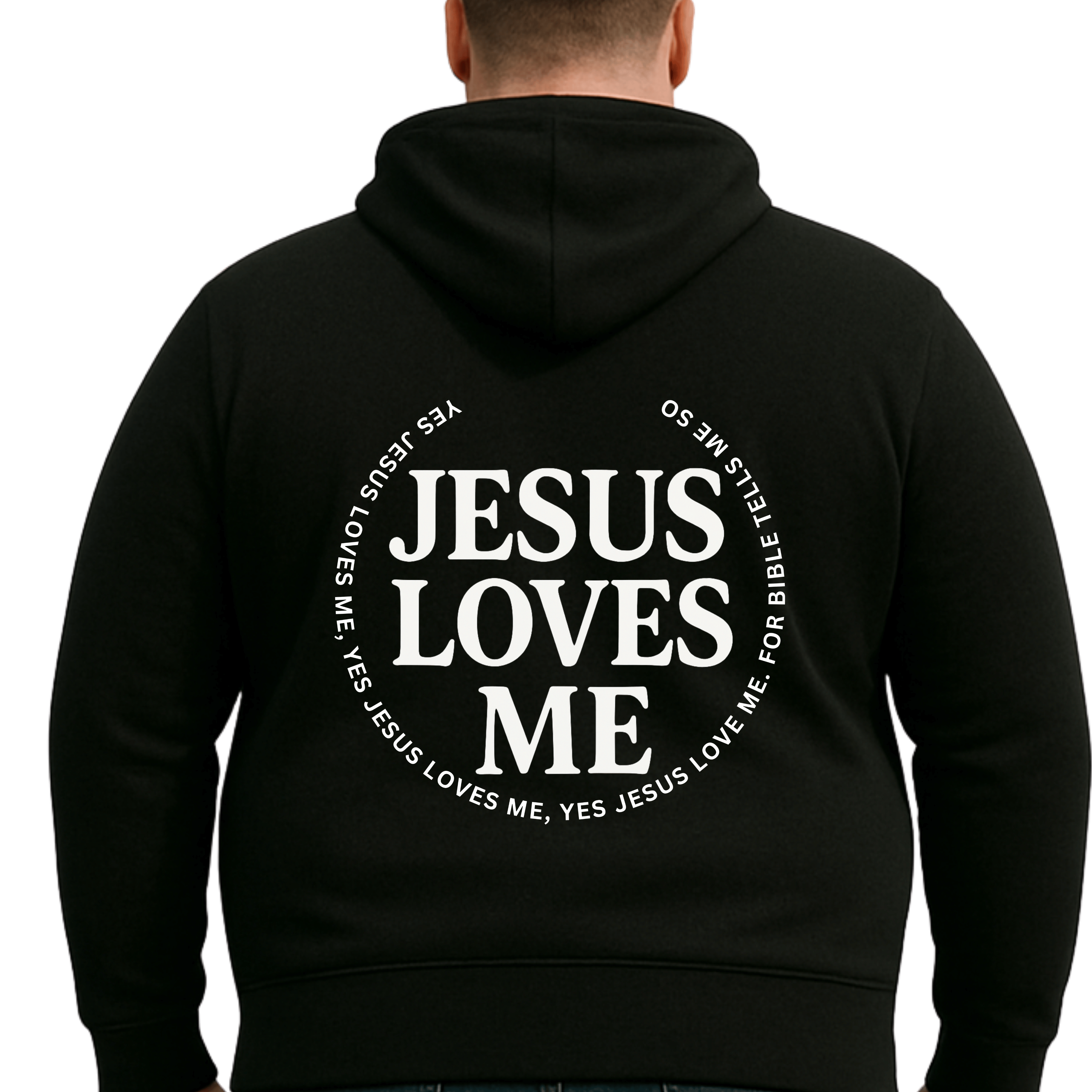 Jesus Loves Me Hooded Sweatshirt, Cozy Sweatshirt, Faith-Based Hoodie
