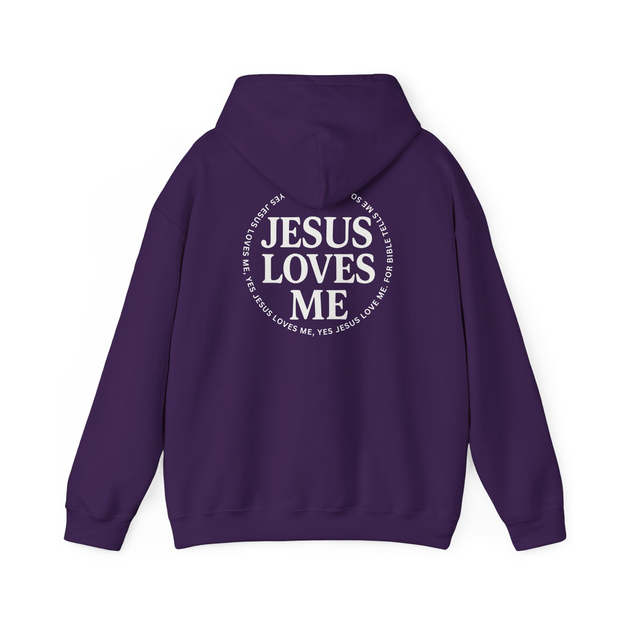 Jesus Loves Me Hooded Sweatshirt, Cozy Sweatshirt, Faith-Based Hoodie