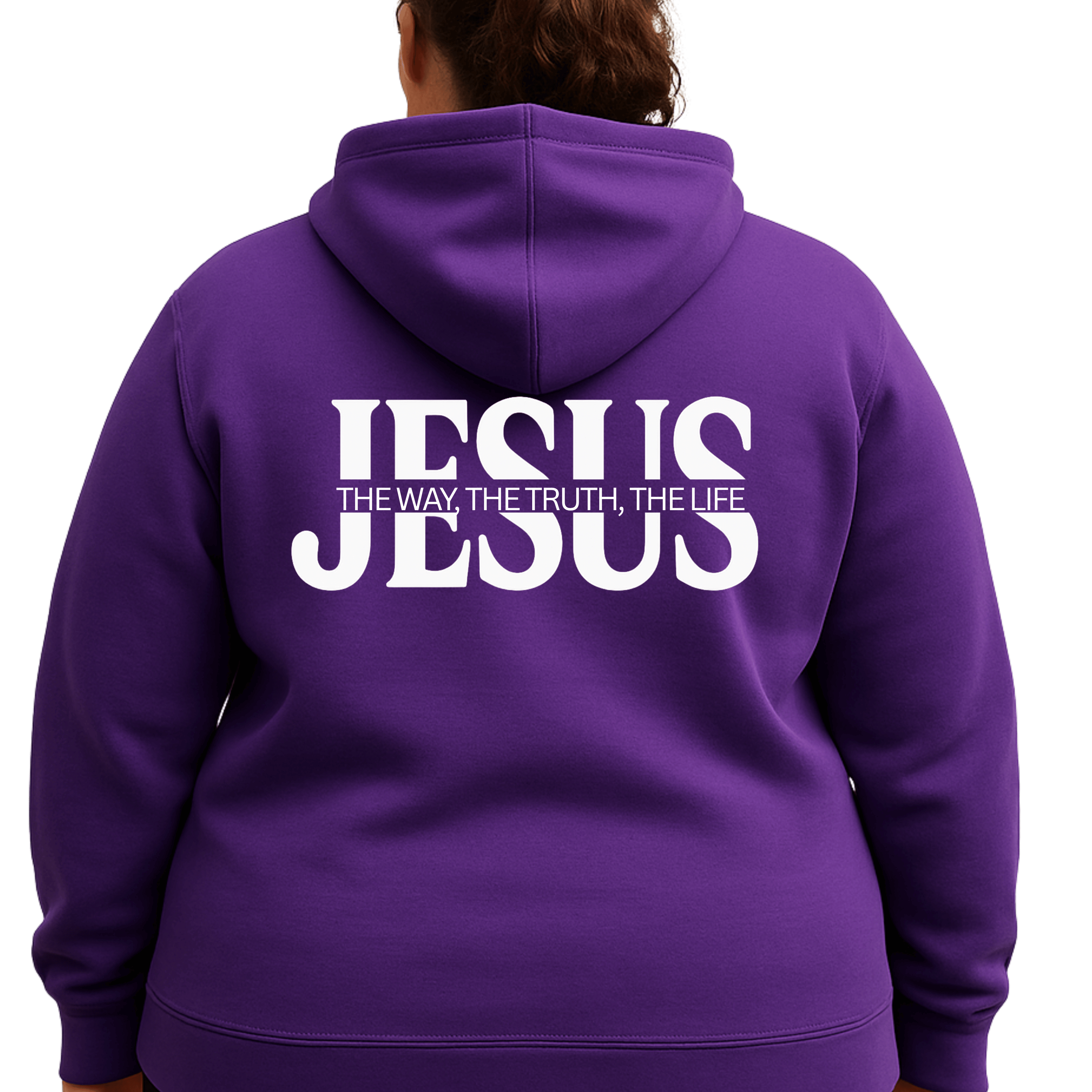 Jesus The Way The Truth The Life Hoodie – Christian Faith-Based Unisex Sweatshirt